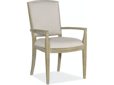 Carved Back Arm Chair