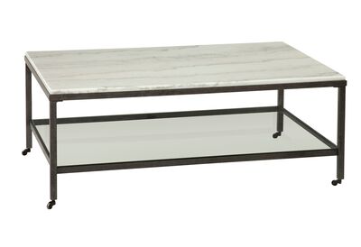 Rect Cocktail Table w/ Piano Casters