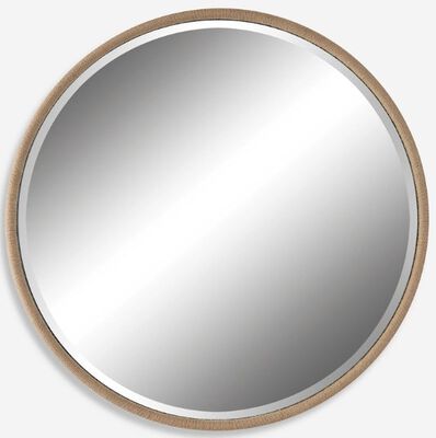 RANCHERO ROUND MIRROR-NATURAL