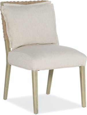 WOVEN BACK SIDE CHAIR