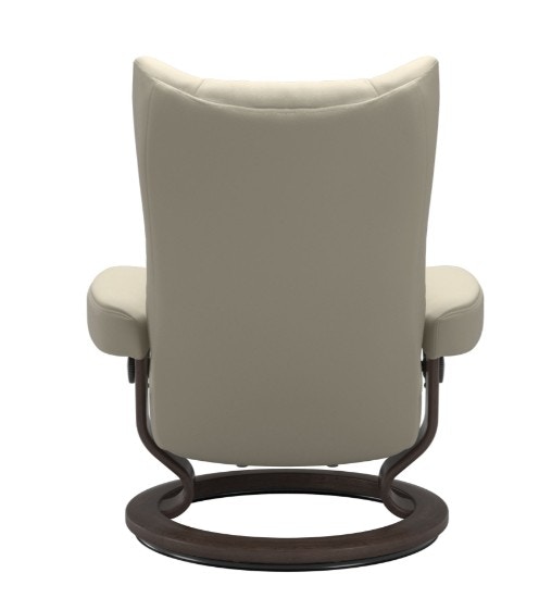 Wing Large Classic Base Recliner and Ottman