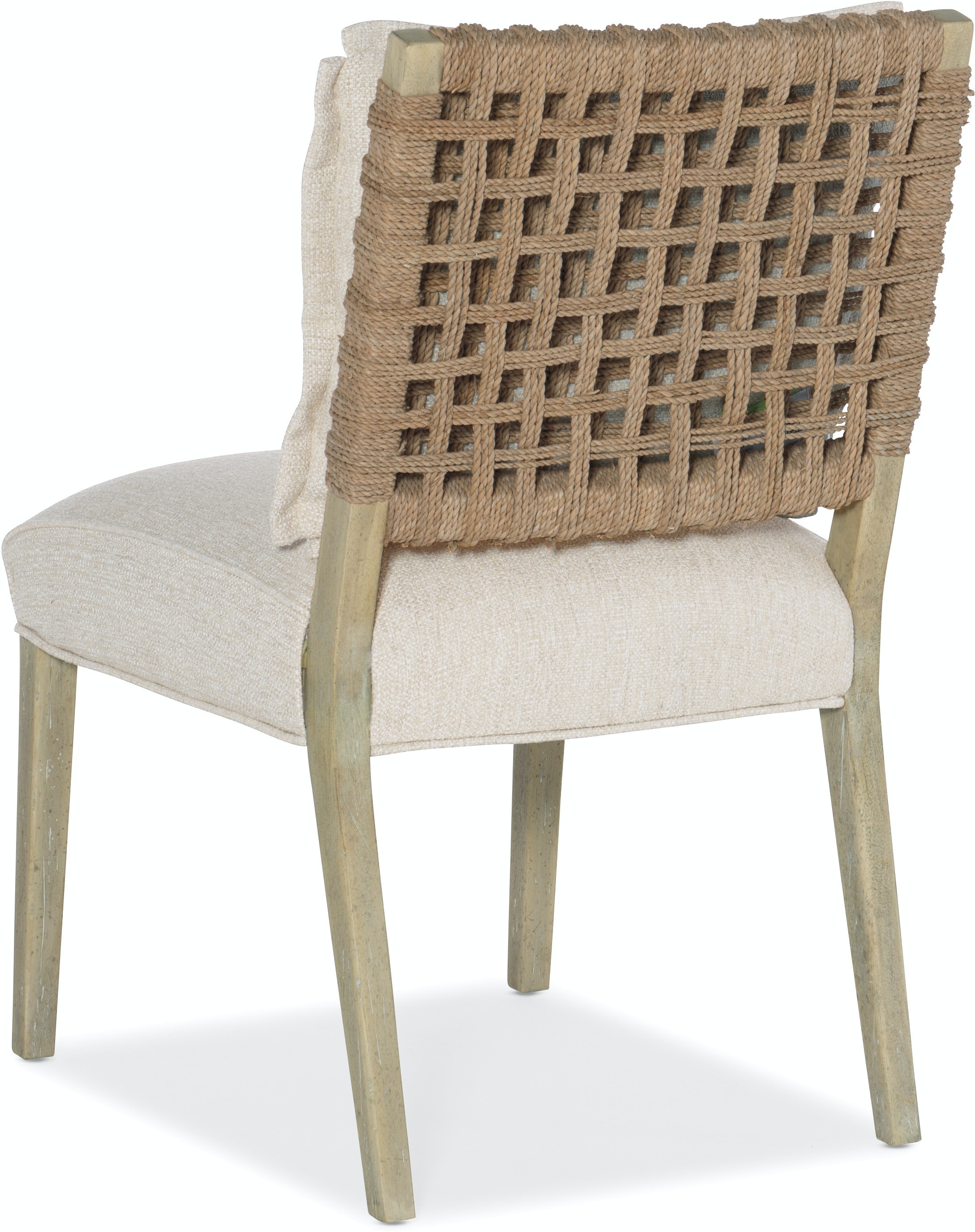 WOVEN BACK SIDE CHAIR