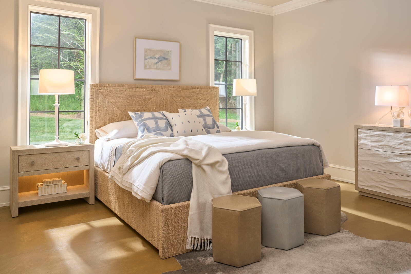 Abaca Woven King Bed
