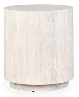 LAYNE ROUND END TABLE WHT