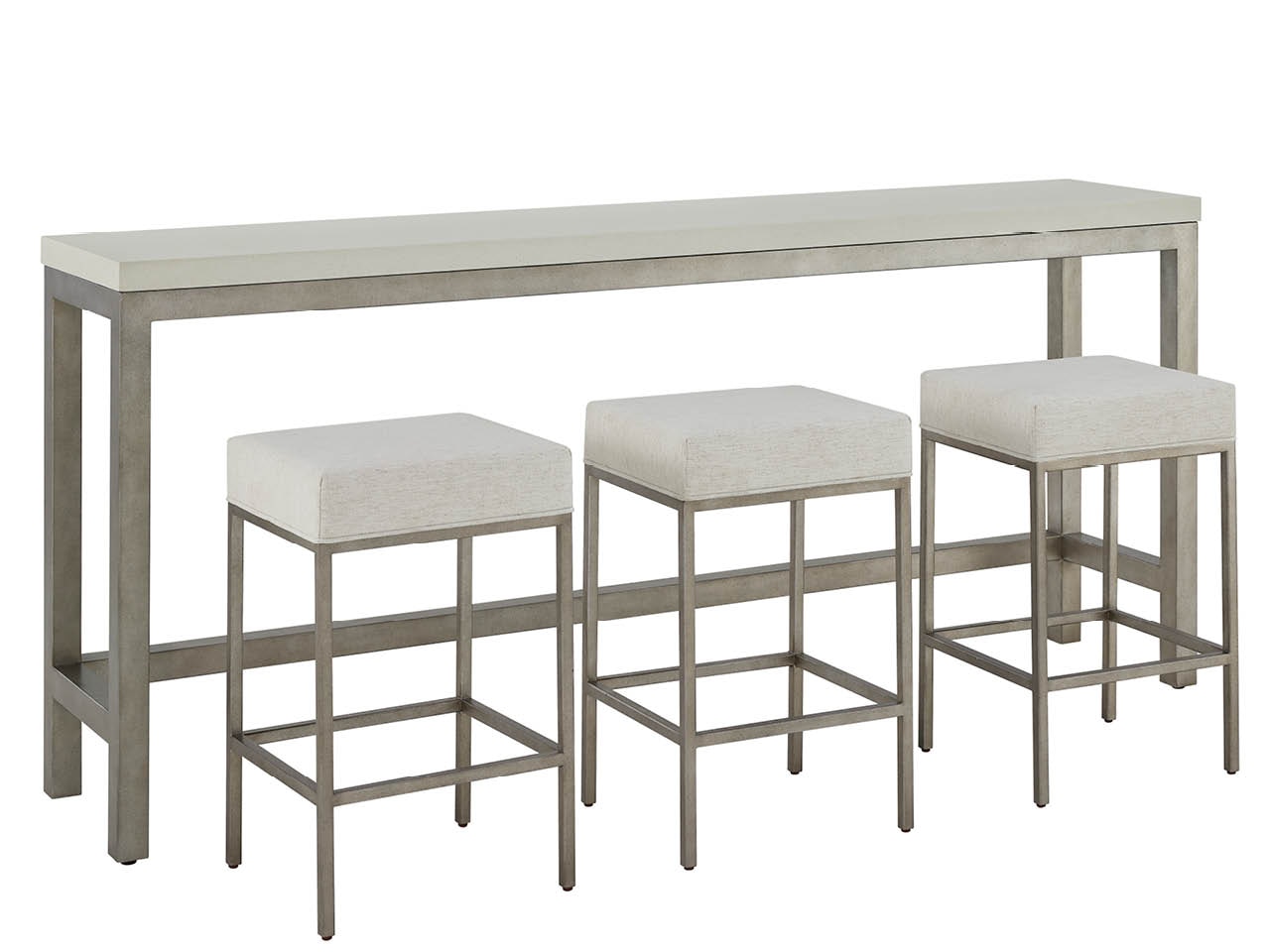 Oasis Console with 3 Stools