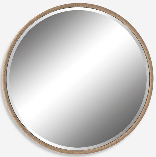 RANCHERO ROUND MIRROR-NATURAL