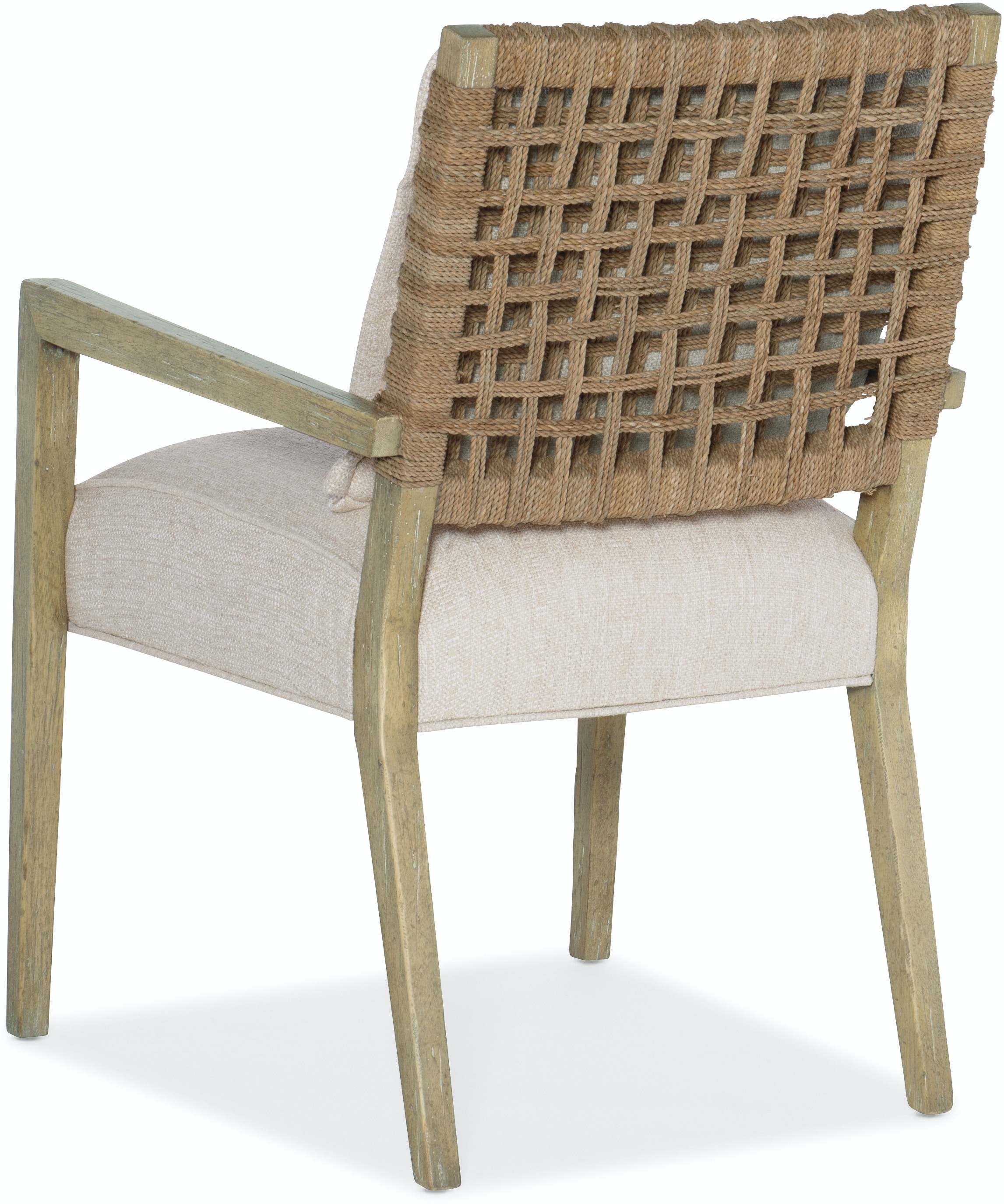 WOVEN BACK ARM CHAIR