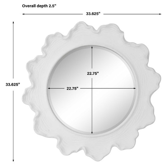 SEA CORAL ROUND MIRROR