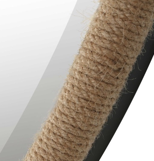 RANCHERO ROUND MIRROR-NATURAL