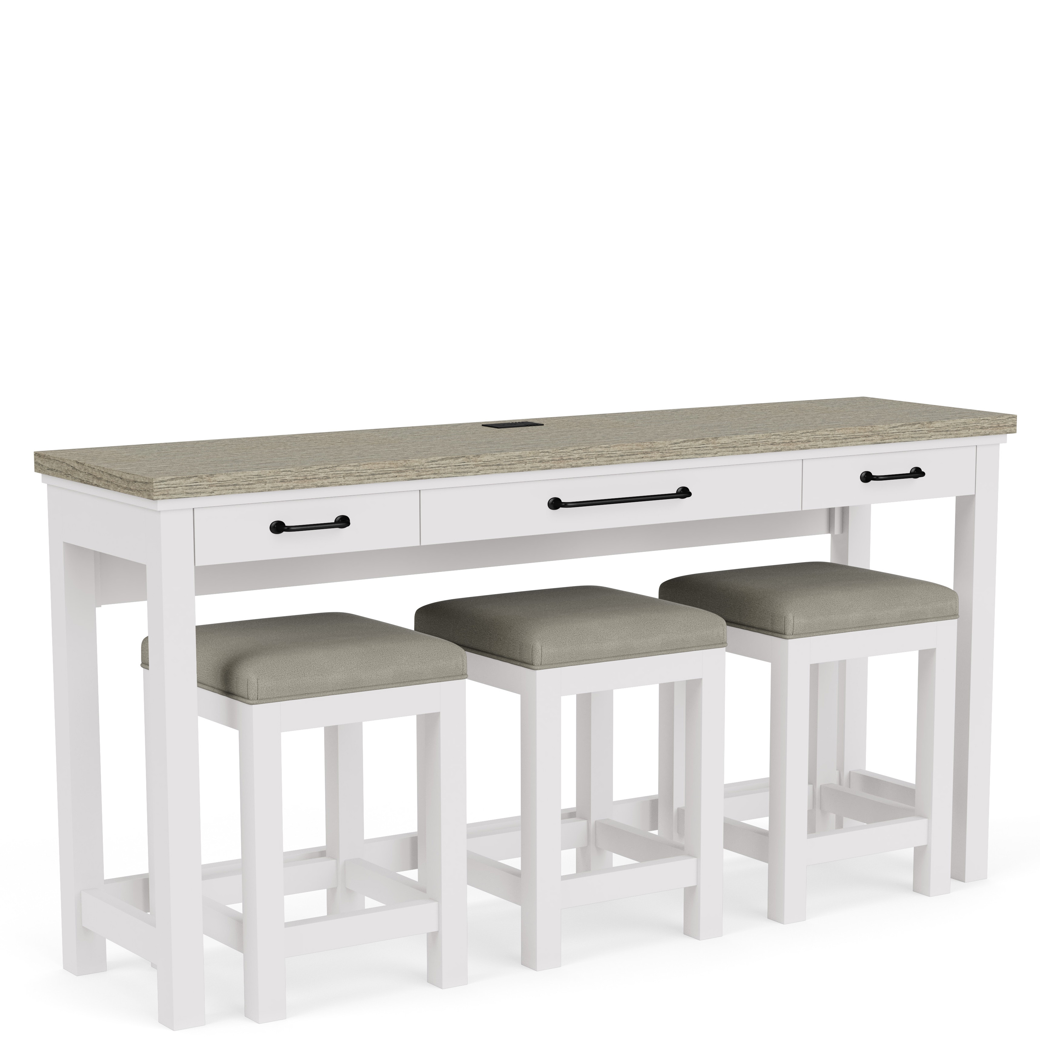Cora Sofa Table With Stools