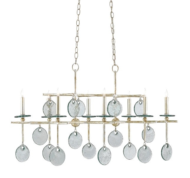 SETHOS SILVER RECT CHANDELIER