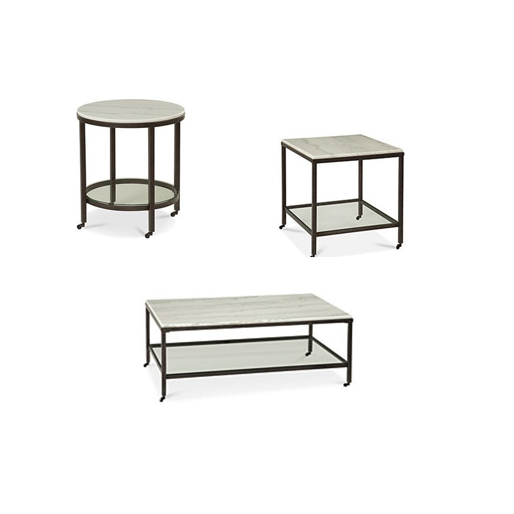 Rect Cocktail Table w/ Piano Casters