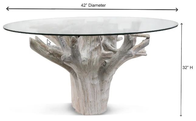 DINING TABLE W/ GLASS KIT