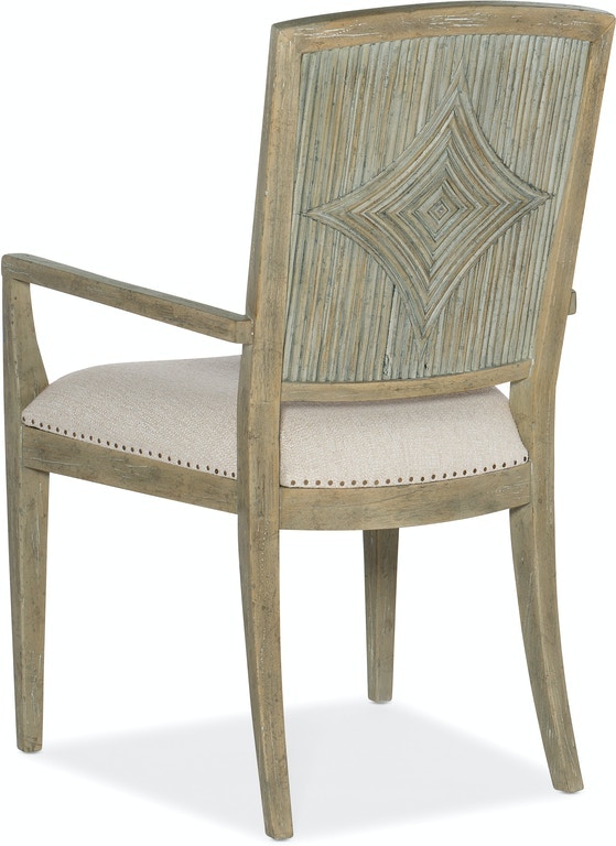 Carved Back Arm Chair