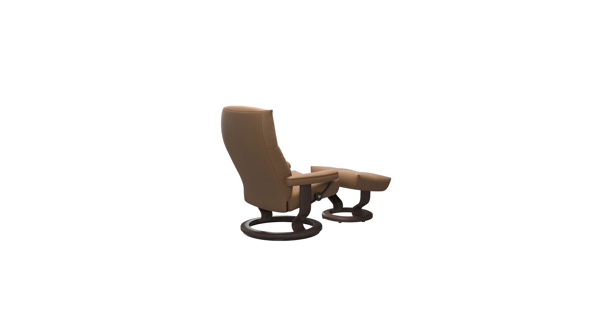 David Large Classic Base Recliner and Ottoman